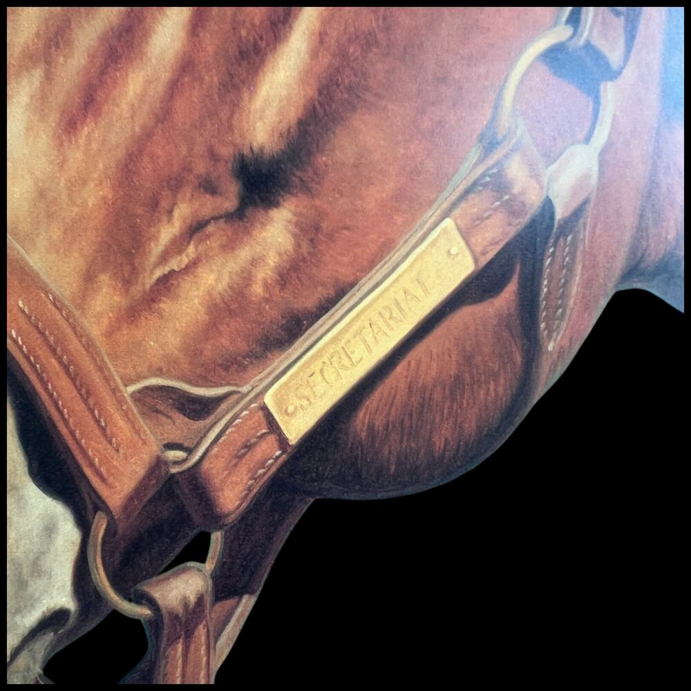 SECRETARIAT 1970-1989 Triple Crown Champion Signed by Artist David J. Pavlak - Picture 7 of 7